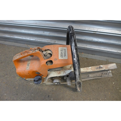 2384 - A quantity of Stihl stone cutter spares and repairs  - 4 bodies and box of parts