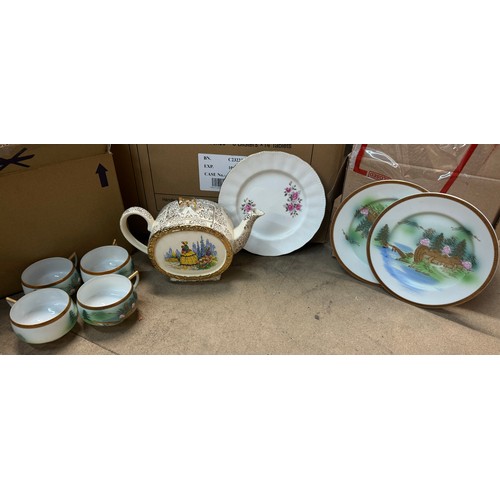 282 - Assorted porcelain tea and dinnerware