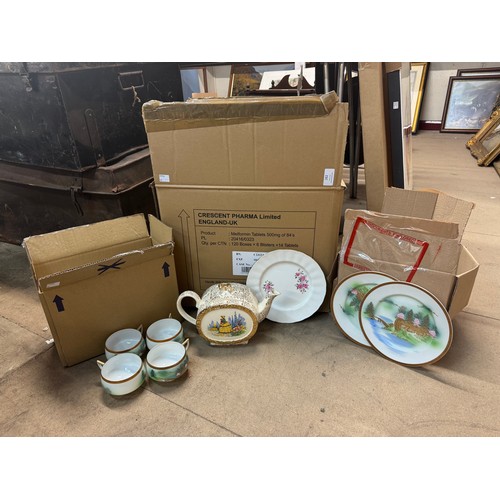 282 - Assorted porcelain tea and dinnerware