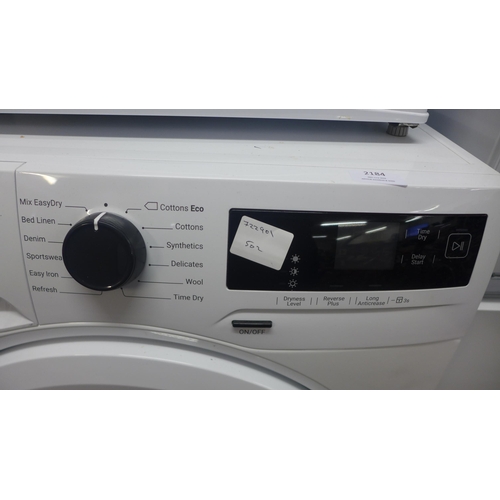 2184 - A Zanussi 8kg auto adjust tumble dryer