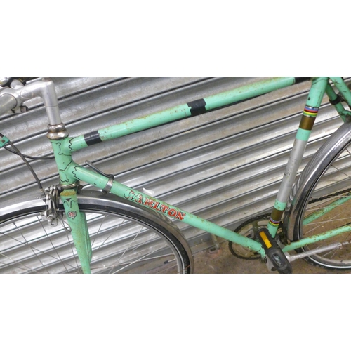 2209 - A Vintage Carlton road bike with stainless mudguards and pannier rack with saddle bag