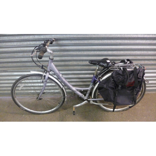 2210 - Two lady's Raleigh bikes including a Raleigh Metro with step through frame, pannier rack and a pair ... 