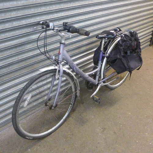 2210 - Two lady's Raleigh bikes including a Raleigh Metro with step through frame, pannier rack and a pair ... 