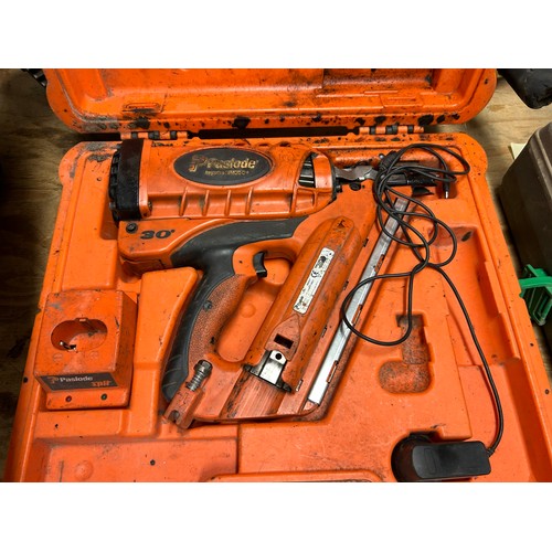 2407 - 2 cased power tools - Hitachi NR90GC2 nail gun and a Paslode Impulse IM350+ nail gun