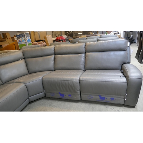 1501 - Paisley Leather Sectional Power Recliner, Original RRP £2499.99 + vat (4205-33) *This lot is subject... 