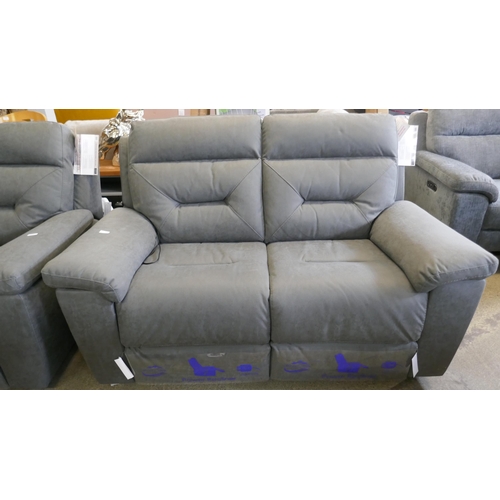 1513 - Justin Grey 2 Seater power recliner, Original RRP £749.99 + vat (4205-17) *This lot is subject to va... 