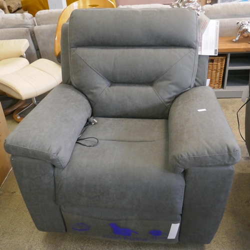 1514 - Justin Grey Armchair power recliner, Original RRP £399.99 + vat (4205-21) *This lot is subject to va... 