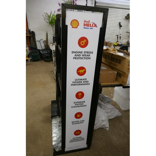 2339 - Two Shell Helix oil shop display stands