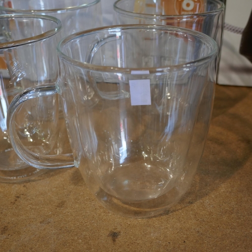 3004 - Mesa Double Wall Mugs (324-334,357) *This lot is subject to vat