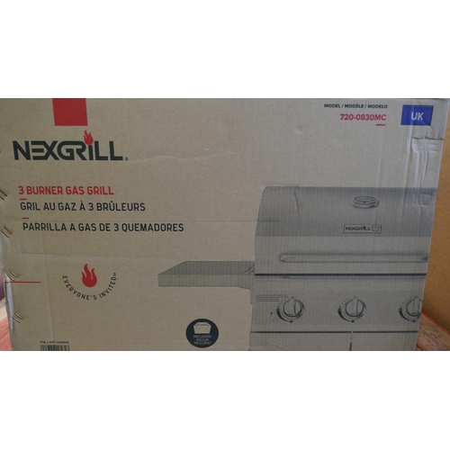 3048 - Nexgrill 3 Burner Gas Grill Bbq, Original RRP £229.99 + vat (324-359) *This lot is subject to vat