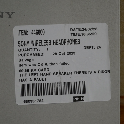 3089 - Sony Black Wireless Headphones  (Model Whch720Nb) (324-222)  Hugo Boss Crystal Plastic Glasses (1372... 