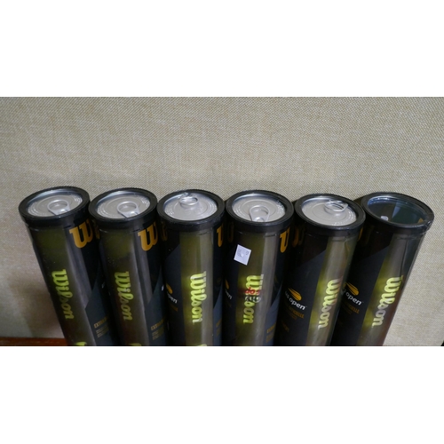 3098 - Six tubes of Wilson Usopen Tennis Balls (324-301) *This lot is subject to vat