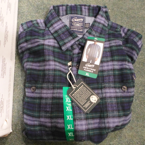 3165 - Quantity of Grayers Heritage flannel checked shirts - size XL  * This lot is subject to VAT