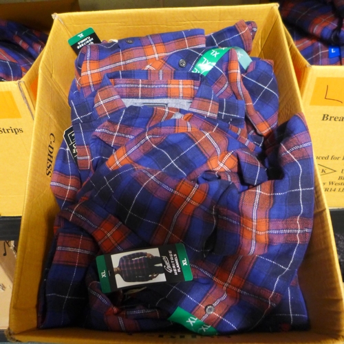 3176 - Box of Grayers Heritage flannel checked shirts - size XL  *This lot is subject to VAT