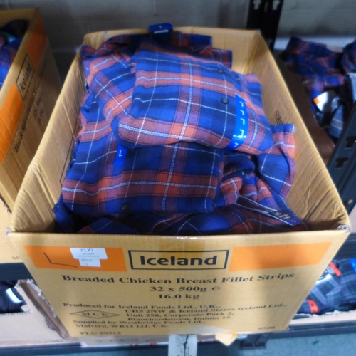 3177 - Box of Grayers Heritage flannel checked shirts - size L  *This lot is subject to VAT