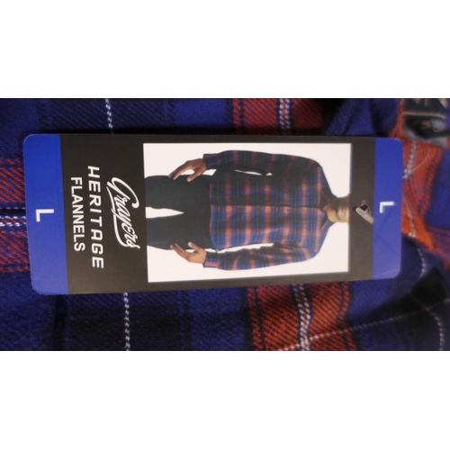 3177 - Box of Grayers Heritage flannel checked shirts - size L  *This lot is subject to VAT