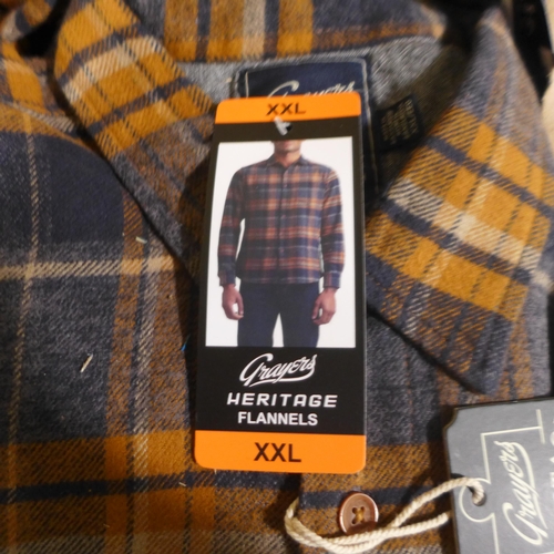 3179 - Box of Grayers Heritage flannel checked shirts - size XXL  *This lot is subject to VAT