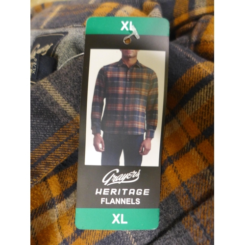 3180 - Box of Grayers Heritage flannel checked shirts - size L & XL  *This lot is subject to VAT