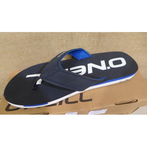 3194 - Pair of O'Neill blue flip flops - UK size 10  *This lot is subject to VAT