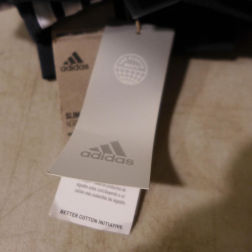 3204 - 6 pairs of navy Adidas jogging bottoms - size XL  *This lot is subject to VAT