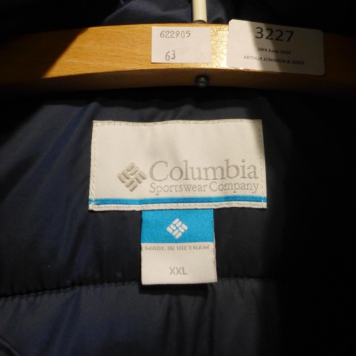 3227 - 4 Columbia Collegiate padded jackets - 3 x XXL/1 x L  *This lot is subject to VAT