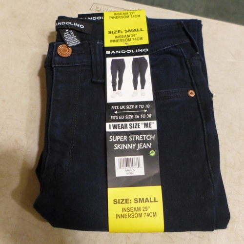 3234 - 10 pairs of navy Bandolino stretch skinny jeans - size small  *This lot is subject to VAT