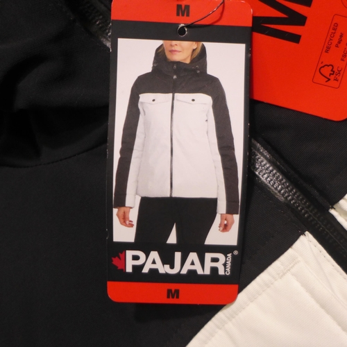 3257 - Ladies black/white Pajar Canada jacket - size M  *This lot is subject to VAT