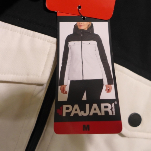 3258 - Ladies black/white Pajar Canada jacket - size M  *This lot is subject to VAT