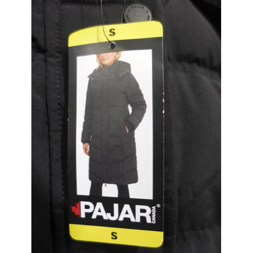 3259 - Ladies black full length Pajar Canada jacket - size S  *This lot is subject to VAT