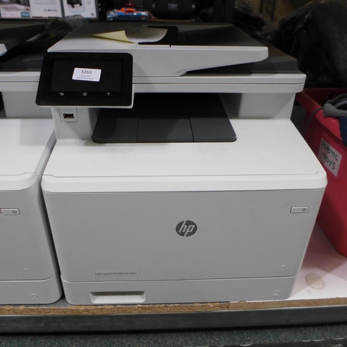 3265 - 2 HP Colour Laser Jet Pro MFP M479FDW printers (448-16)  *This lot is subject to VAT