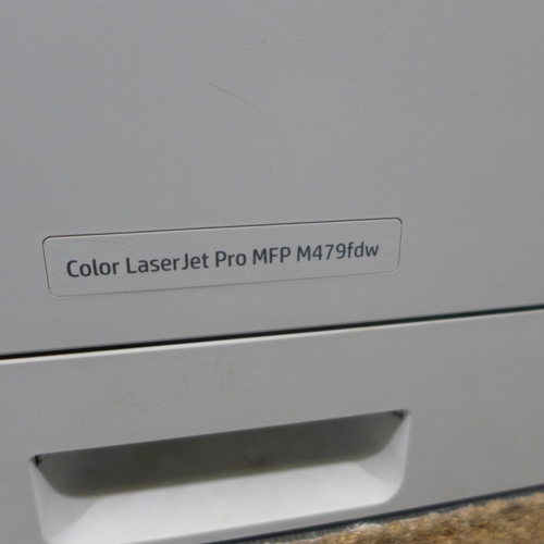 3265 - 2 HP Colour Laser Jet Pro MFP M479FDW printers (448-16)  *This lot is subject to VAT