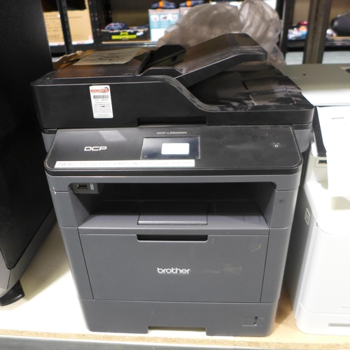 3266 - Brother DCP-L5500DW printer and a HP Colour Laser Jet Pro MFP M479FDW printer (448-17)  *This lot is... 