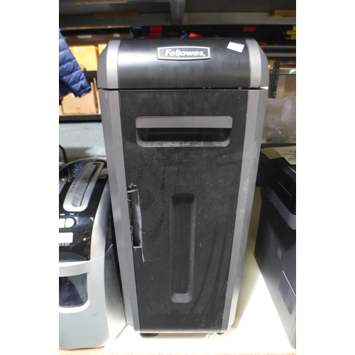 3267 - Large Fellowes paper shredder and a Rexel paper shredder (448-18)  *This lot is subject to VAT