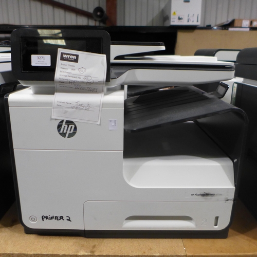 3271 - 2 HP Pagewide Pro MFP 477DW printers (448-4)  *This lot is subject to VAT