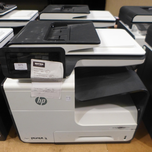 3271 - 2 HP Pagewide Pro MFP 477DW printers (448-4)  *This lot is subject to VAT