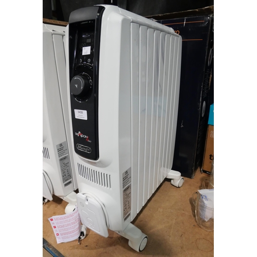 3408 - Delonghi Dragon 4 Pro Oil  Filled Radiator  - Model Trdx41025E (324-215) *This lot is subject to vat