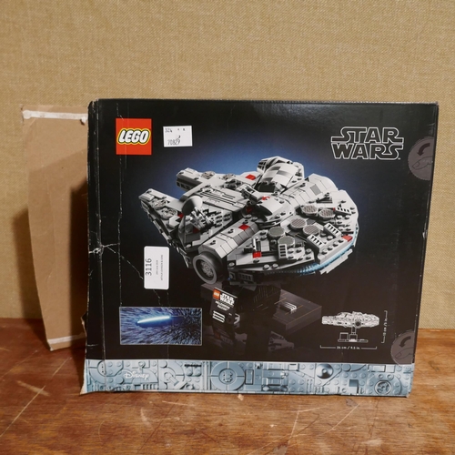 3116 - Lego Millennium Falcon (Incomplete) (324-403) *This lot is subject to vat