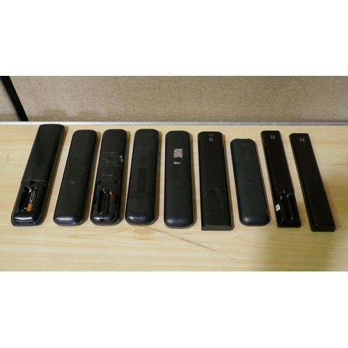 3139H - 9x Hisense Remote Controls  (324-417) *This lot is subject to vat