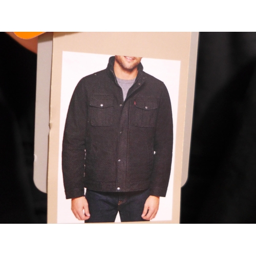 3316 - 3 black Levi Strauss jackets - size XXL  *This lot is subject to VAT