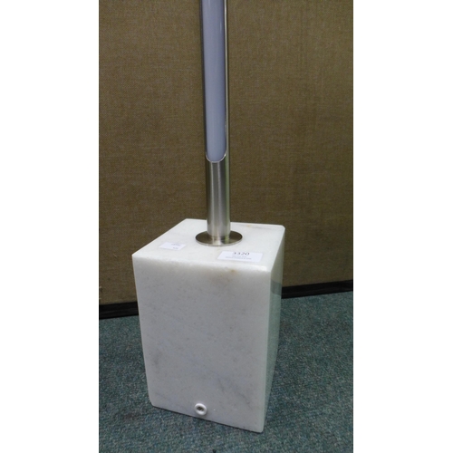 3320 - Led Pillar Floor Lamp with Marble Base ( no power supply) (324-319) *This lot is subject to vat