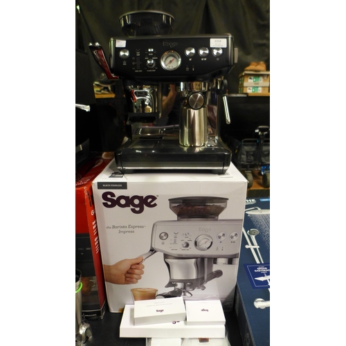 3334 - Sage Barista Impress Express Coffee Machine -  Ses876Bst4Guk1, Original RRP £539.99 + vat (324-174) ... 