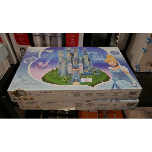 3294 - 2 x 3D Disney Licensed Puzzles   (323-353,354) *This lot is subject to VAT