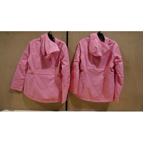 3313 - 2 Columbia ladies bright geranium jackets - size M  *This lot is subject to VAT