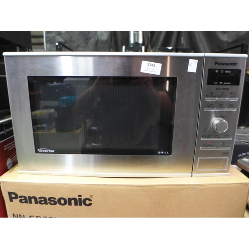 3343 - Panasonic Grill Microwave - Model Gd37Hsbpq, Original RRP £129.99 + vat (324-302) *This lot is subje... 