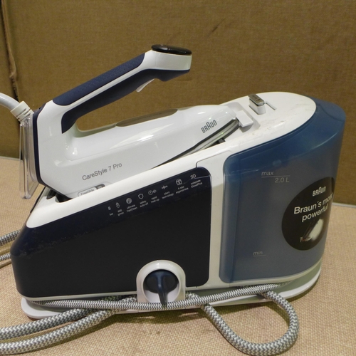 3356 - Braun Carestyle 7 Pro Steam Generating Iron - Model Is7282Bl , Original RRP £249.99 + vat (324-250) ... 