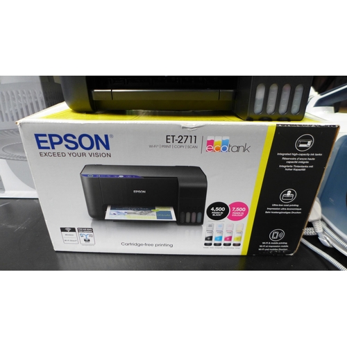 3357 - Epson Ecotank Et-2711 Printer , Original RRP £129.99 + vat (324-243) *This lot is subject to vat