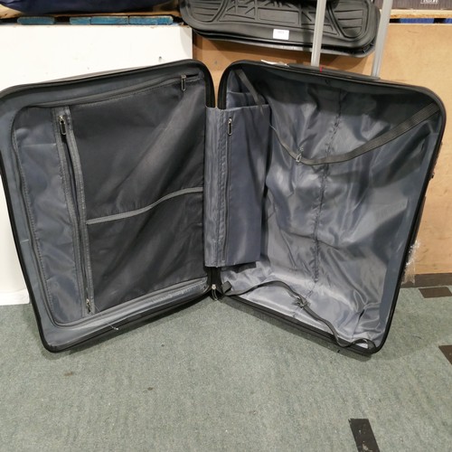 3373 - At Bon Air 3Pc Black Luggage Set,(Faulty zip on main case) Original RRP £120.83 + VAT (323-106) *Thi... 