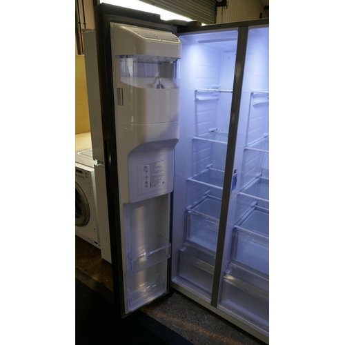 3446 - Samsung American Style Fridge Freezer - Black Stainless, Model RS67A8810B1 H1780xW912xD716  Original... 