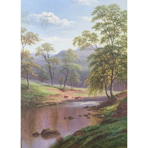 13 - William Mellor (1851-1931), On The Wharfe, Bolton Woods, Yorkshire, oil on canvas, signed lower righ... 