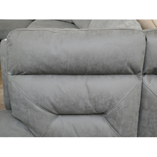 1339 - Justin Grey 3 Seater Power Recliner sofa , Original RRP £999.91 + vat (4204-25) *This lot is subject... 